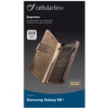CellularLine prémiové kožené pouzdro typu kniha Supreme pro Samsung Galaxy S8 Plus, hnědé_1193669055