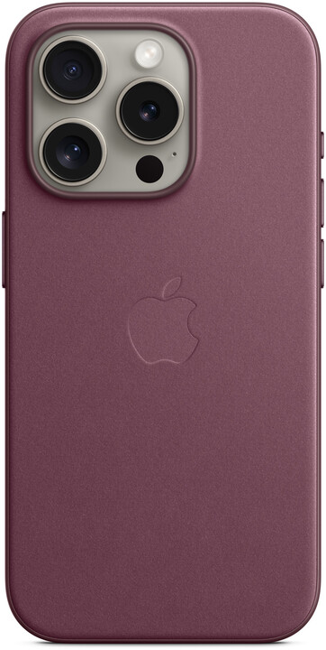 Apple kryt z tkaniny FineWoven s MagSafe na iPhone 15 Pro, morušově rudá_713141643