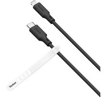 YENKEE kabel YCU 635 BK SILIC USB-C - Lightning, MFi, 1.5m, černá_1579487241