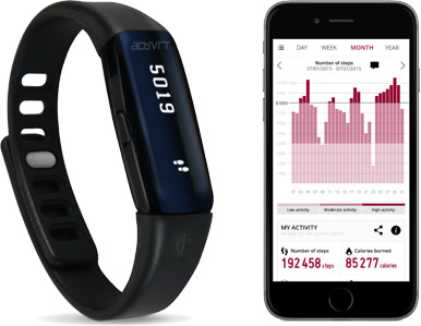 Terraillon ACTIVI-T BAND fitness tracker, černá_1387906038