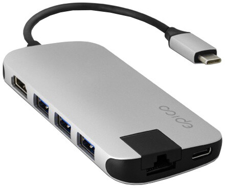 EPICO USB Type-C Hub Multi-Port 4k HDMI &amp; Ethernet - silver_430430205