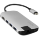 EPICO Hub Multimedia 2 s rozhraním USB-C pro notebooky a tablety - stříbrná_1440770278