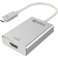 Sandberg USB-C do HDMI konvertor, stříbrná_2088276885