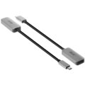 Club3D adaptér USB-C - DisplayPort 1.4, M/F, 8K@60Hz, 22cm, stříbrná_1184457810