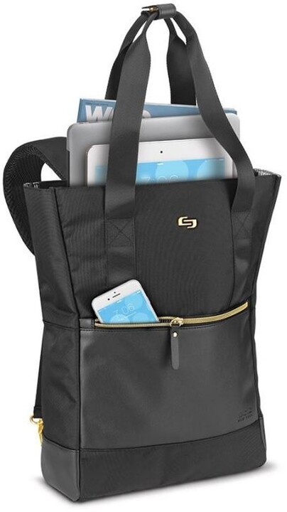 SOLO NEW YORK Parker Hybrid dámská taška/batoh pro NB, černá_361303014