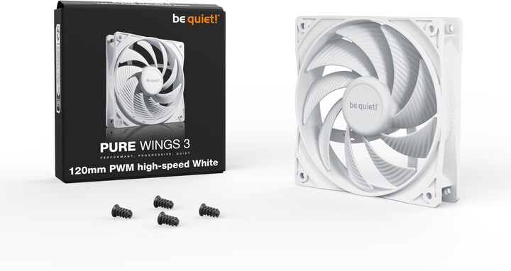 Be quiet! Pure Wings 3 White, 120mm, high speed_463023910