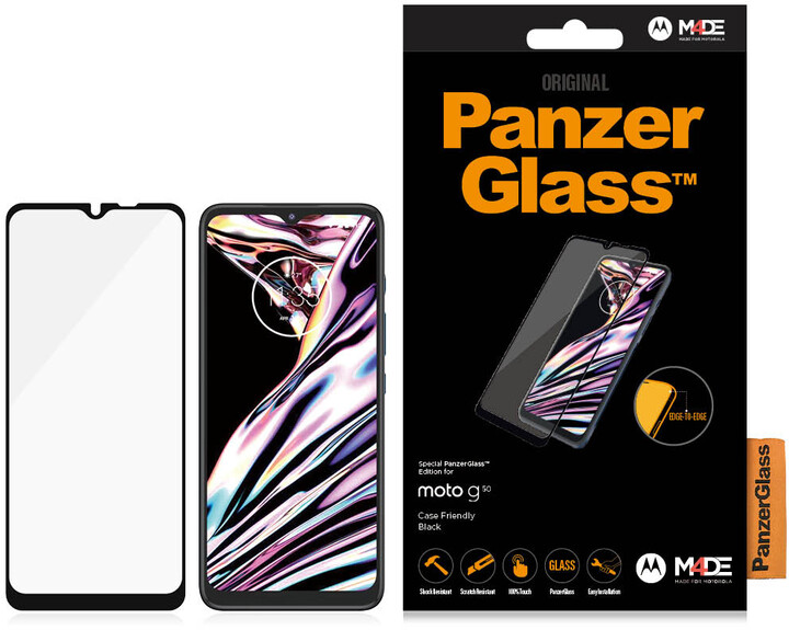 PanzerGlass Edge-to-Edge pro Motorola Moto g50, čirá_1232905905