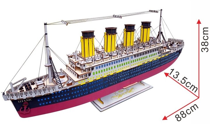 Stavebnice Woodcraft - Titanic, dřevěná_816900928