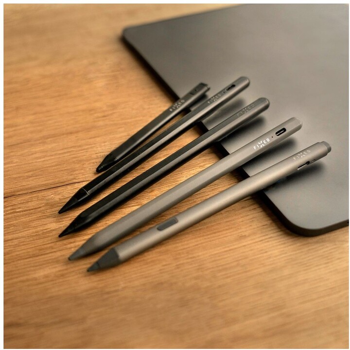 FIXED dotykové pero Graphite Pro pro iPad s bezdrátovým nabíjením a chytrým tlačítkem, černá_490911162