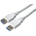 PremiumCord prodlužovací kabel USB-A 3.0, 0.5m, bílá_1705577680