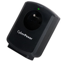 CyberPower Surge Buster, přepěťová ochrana, 1 zásuvka, černá_815539374