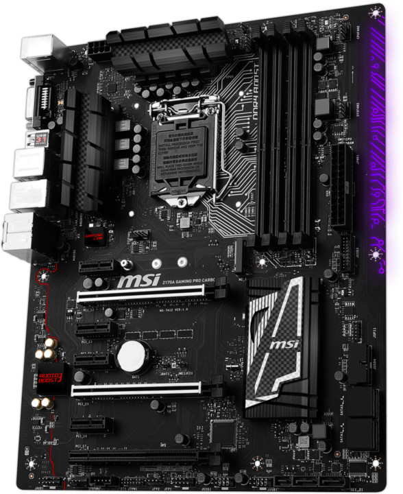 MSI Z170A GAMING PRO CARBON - Intel Z170_246538461