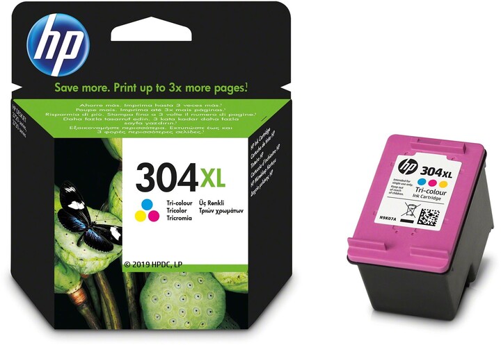 HP N9K07AE, barevná, č. 304XL