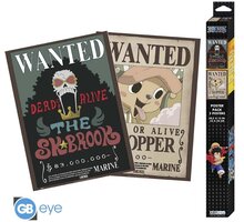 Plakát One Piece - Wanted Chopper & Brook, 2 ks (52x38) GBYDCO341