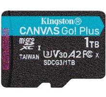 Kingston Micro SDXC Canvas Go! Plus 1TB 170MB/s UHS-I U3 + adaptér SDCG3/1TB