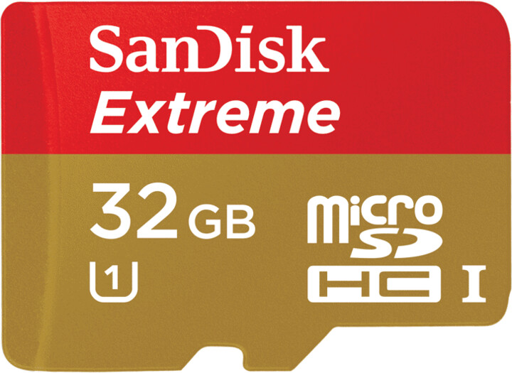 SanDisk Micro SDHC Mobile Extreme 32GB Class 10 + adaptér_1863742568