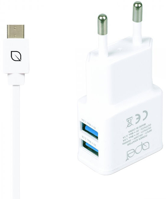 Apei Fast Charge 2x USB adapter + 1x USB-C kabel_1853880150