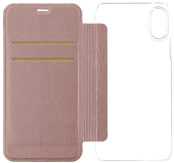 Guess Iridescent Book Pouzdro Rose Gold pro iPhone X_1734167277