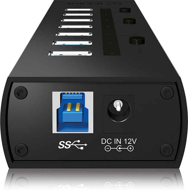 ICY BOX IB-AC6702, USB 3.0 Hub, 7-Port_1071196172