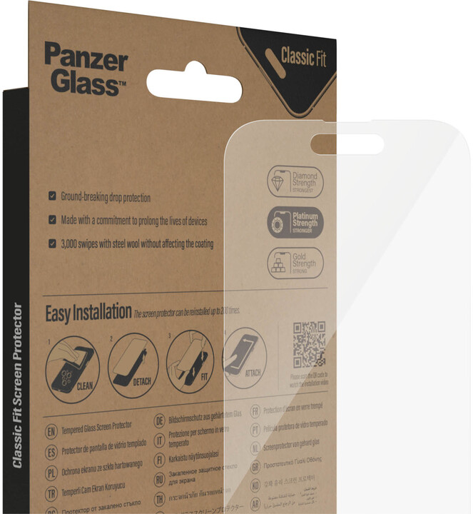 PanzerGlass ochranné sklo pro Apple iPhone 14 Pro (Classic Fit)_1621709792
