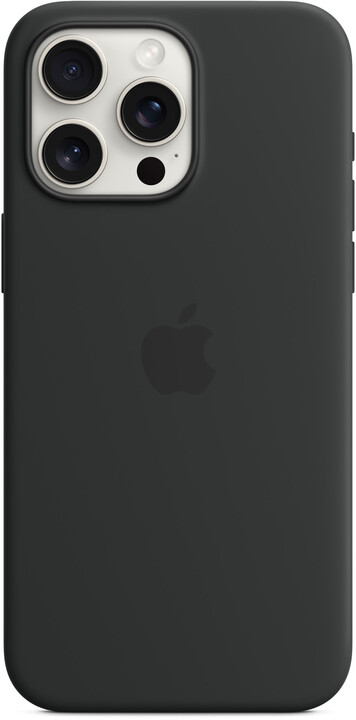 Apple Silikonový kryt s MagSafe pro iPhone 15 Pro Max, černá_2010681304