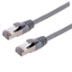 C-TECH kabel patchcord Cat6a, S/FTP, 10m, šedá_1819183136