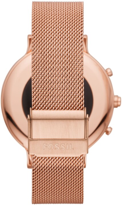Fossil FTW7014 Hybrid Watch Charter Rose, Gold-Tone Stainless Steel Mesh_798759192