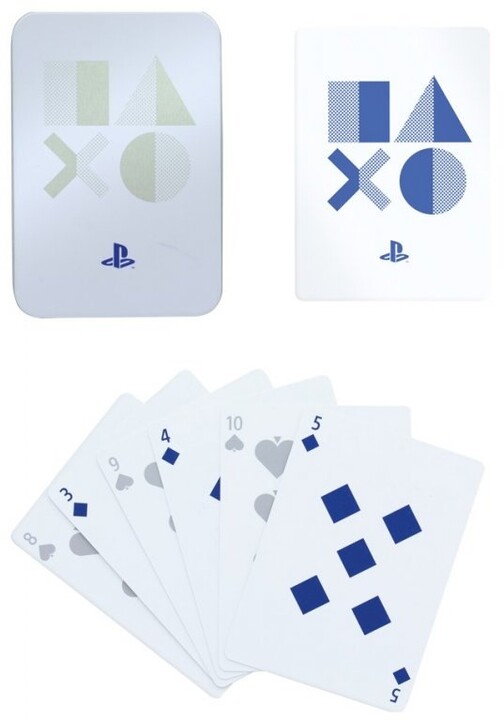 Hrací karty Playstation - Logo Symbols, plechová krabička_254288218