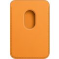 Apple kožená peněženka s MagSafe pro iPhone, oranžová_1003419653