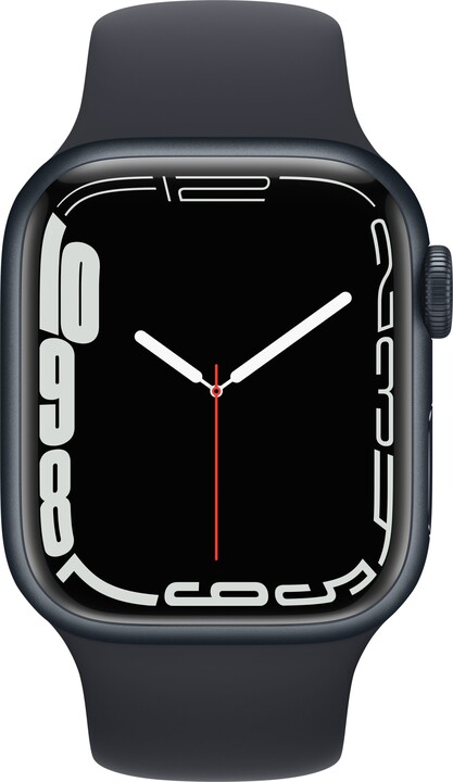 Apple Watch Series 7 GPS 41mm, Midnight, Midnight Sport Band_319913363