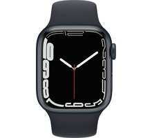 Apple Watch Series 7 GPS 41mm, Midnight, Midnight Sport Band S pojištěním od Mutumutu dostanete 5 000 Kč zpět - více ZDE
