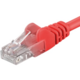 PremiumCord Patch kabel UTP RJ45-RJ45 level 5e, 0.25m, červená