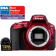 Nikon D5500, tělo červená