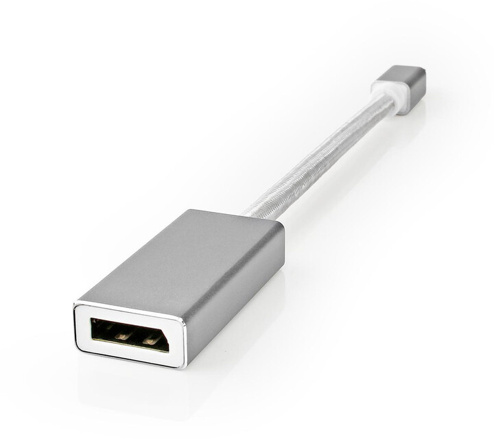 Nedis adaptér DisplayPort - mini DisplayPort, stříbrná_1219802786