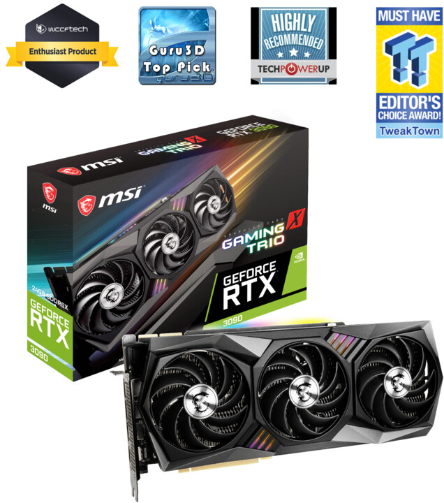 MSI GeForce RTX 3090 GAMING X TRIO 24G, 24GB GDDR6X_1287672370
