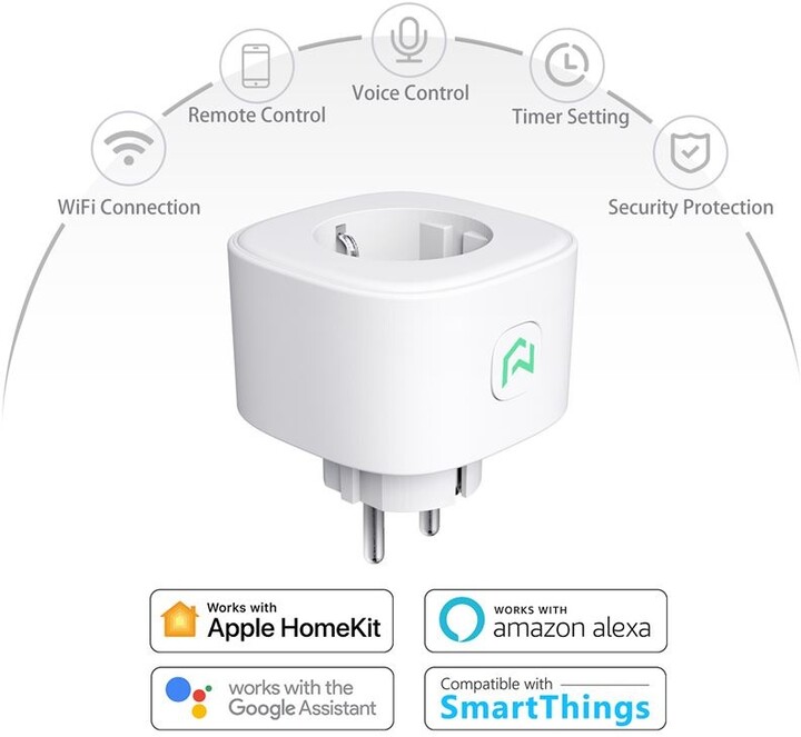Meross Smart Plug Wi-Fi without energy monitor Apple HomeKit chytrá zásuvka_1283633803