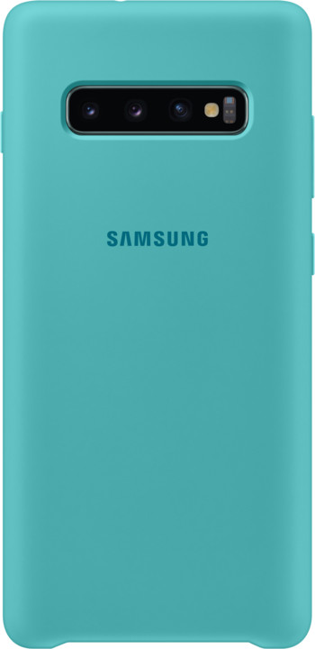 Samsung silikonový zadní kryt pro Samsung G975 Galaxy S10+, zelená_1807489285