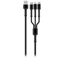 Colorway datový kabel 3v1 Lightning+MicroUSB+USB-C, magnetický, 4A, 1.2m_63793752