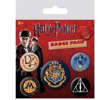 Odznaky Harry Potter - Hogwarts, 5 kusů_1007944626