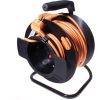 PremiumCord prodlužovací kabel 230V 25m buben, průřez vodiče 3x1,5mm2_1023732637