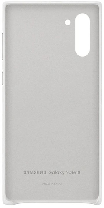 Samsung kožený zadní kryt Leather Cover pro Galaxy Note 10, bílá