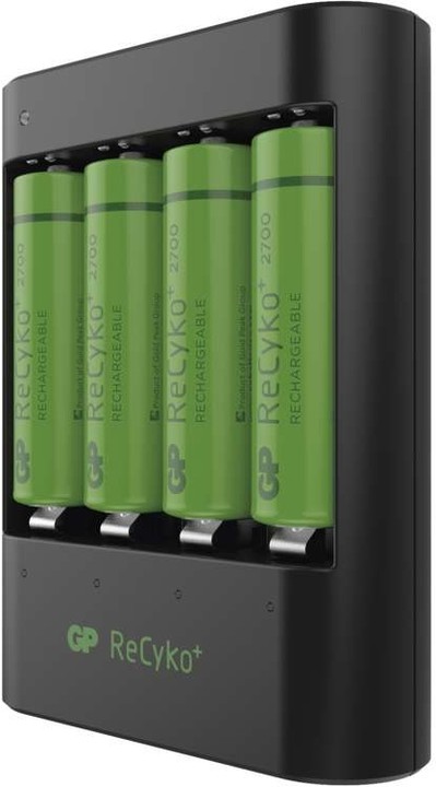 GP USB nabíječka baterií U421 + 4× AA GP ReCyko+_97800758