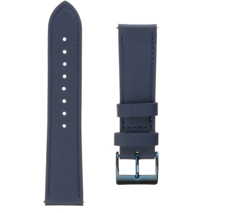 FIXED kožený řemínek pro smartwatch, 20mm, modrá_1419901233