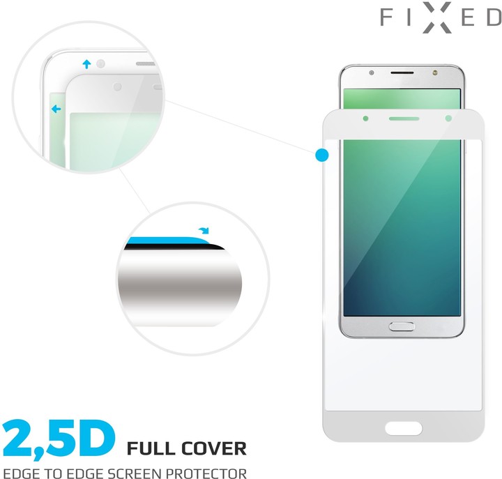 FIXED ochranné tvrzené sklo Full-Cover pro Nokia 3.1, bílé_485524758