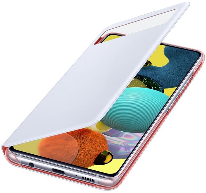 Samsung flipové pouzdro S View pro Samsung Galaxy A51, bílá_962600957