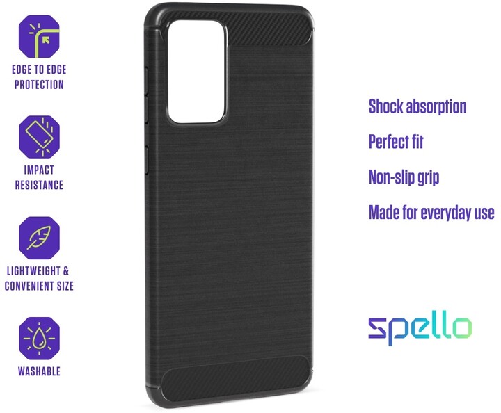 Spello by Epico odolný silikonový kryt pro Samsung Galaxy S23 Ultra 5G, černá_572006464