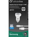 CellularLine Set autonabíječky a USB-C kabelu, adaptivní nabíjení, 15W, bílá_347633497