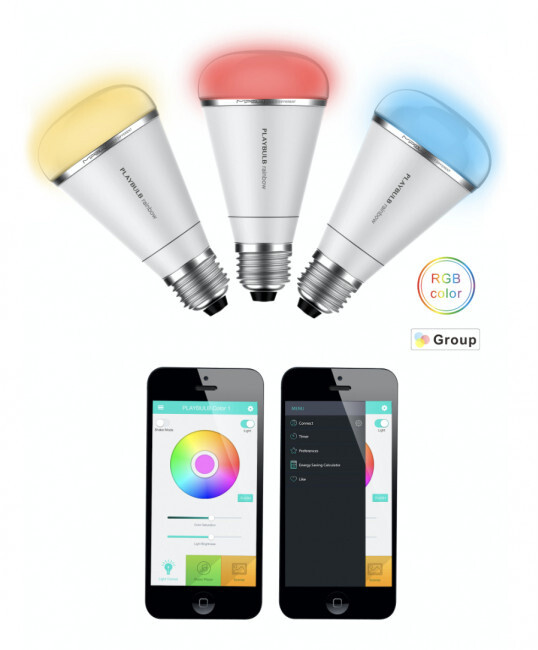 MiPow Playbulb Rainbow chytrá LED žárovka, E26/E27, Bluetooth, bílá, 3 kusy_635946872