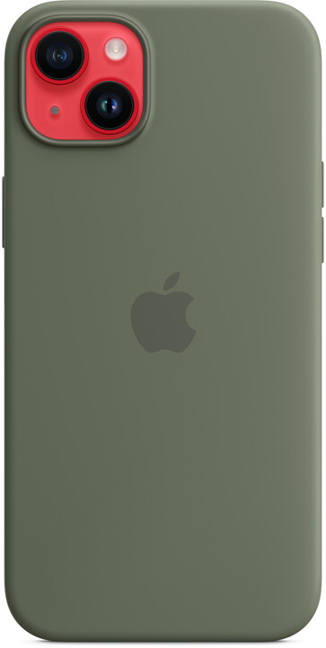 Apple Silikonový kryt s MagSafe pro iPhone 14 Plus, olivová_625916273