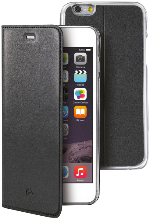 CELLY pouzdro Buddy s odnímatelnou vaničkou pro Apple iPhone 6S Plus, PU kůže, černá_1879358024